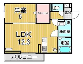 メゾンクレール瀬田北  ｜ 滋賀県大津市大萱６丁目（賃貸アパート1LDK・1階・42.79㎡） その2