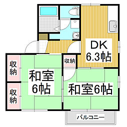 間取図画像 2DK