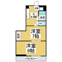 Ｖ・Ｓ・Ｈ橘  ｜ 長野県松本市大字笹賀（賃貸アパート2K・2階・33.00㎡） その2