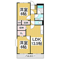 Limpia幸ハイツＡ  ｜ 長野県松本市大字笹賀（賃貸マンション2LDK・1階・58.32㎡） その2