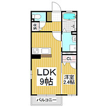 カーサテラス 101 ｜ 長野県塩尻市大字大門（賃貸アパート1LDK・1階・30.90㎡） その2