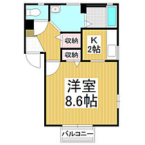 ＹＫリヴェール　B棟  ｜ 長野県塩尻市大字広丘堅石（賃貸アパート1K・2階・29.56㎡） その2