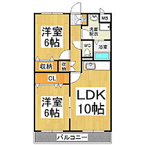 ソレイユコートＳ  ｜ 長野県塩尻市大字広丘野村（賃貸マンション2LDK・1階・55.51㎡） その2