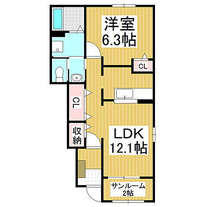 シンキサンディーア_間取り_0