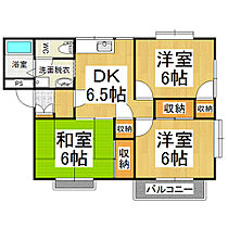 サンシャイン深沢　Ｂ  ｜ 長野県松本市大字島立（賃貸アパート3DK・2階・55.26㎡） その2