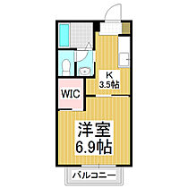 サニーコート井川城　A  ｜ 長野県松本市井川城3丁目（賃貸アパート1K・2階・24.71㎡） その2