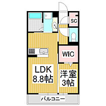 D-room宮田東  ｜ 長野県松本市宮田（賃貸アパート1LDK・3階・33.39㎡） その2