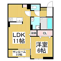 長野県松本市大字里山辺（賃貸アパート1LDK・1階・46.34㎡） その2