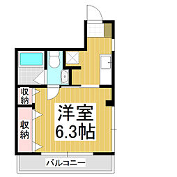 エスト 1Kの間取図画像