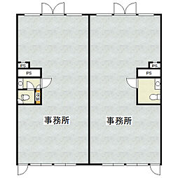 林庄内コーポ ワンルームの間取図画像