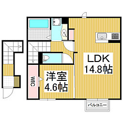 ポレポレハウス 1LDKの間取図画像
