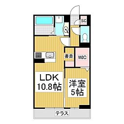Gran Luxe 1LDKの間取図画像