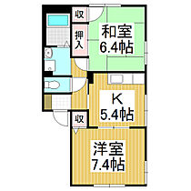 コンフォートハイツＢ  ｜ 長野県飯田市高羽町3丁目（賃貸アパート2K・1階・46.70㎡） その2