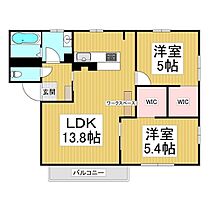 フレグランス清風  ｜ 長野県飯田市丸山町3丁目（賃貸アパート2LDK・2階・54.13㎡） その2