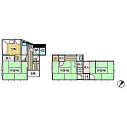 宮の上貸家 3DKの間取り