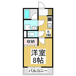 エスポワール真和 1階1Kの間取り