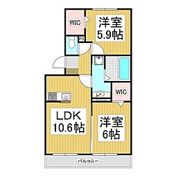 間取図画像 2LDK