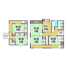 白山通り貸家 5Kの間取り