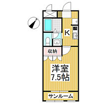 パーソナル桑の花  ｜ 長野県長野市豊野町蟹沢（賃貸アパート1K・1階・28.38㎡） その2