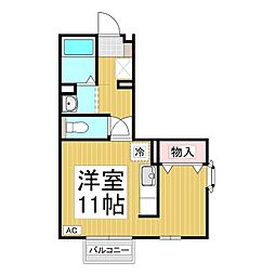 Ｌｉｖｅ・ＴｏｗｎとよだＣ棟 1階1Kの間取り