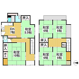 本上町貸家 6DKの間取り