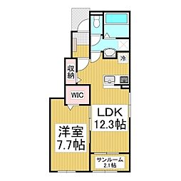 グラン・クオーツ 1LDKの間取図画像
