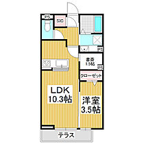 グランスクエア　III番館  ｜ 長野県長野市鶴賀（賃貸アパート1LDK・1階・37.78㎡） その2