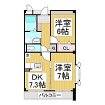 長野県長野市上松4丁目（賃貸マンション2DK・3階・46.44㎡） その2