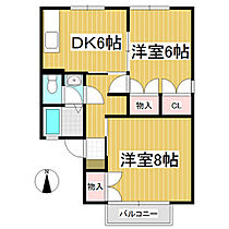 ライブリーパーク高橋　Ａ  ｜ 長野県長野市大字高田（賃貸アパート2DK・2階・47.66㎡） その2