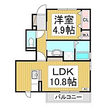 サン・シエル  ｜ 長野県長野市大字石渡（賃貸アパート1LDK・1階・40.31㎡） その2