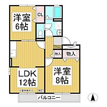 ツインコート　A  ｜ 長野県長野市大字西尾張部（賃貸アパート2LDK・3階・58.81㎡） その2