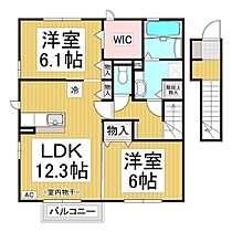 グレイス豊野　Ａ棟  ｜ 長野県長野市豊野町豊野（賃貸アパート2LDK・2階・65.31㎡） その2