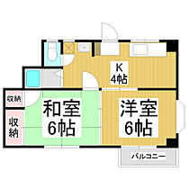 メゾン北村  ｜ 長野県長野市三輪4丁目（賃貸マンション2K・2階・38.29㎡） その2