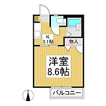 パークサイド高田　Ａ棟  ｜ 長野県長野市大字高田（賃貸アパート1K・1階・24.24㎡） その2