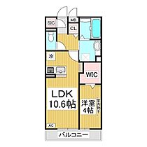 ベルクレール  ｜ 長野県長野市稲里町中央3丁目（賃貸アパート1LDK・2階・41.23㎡） その2