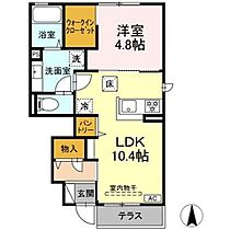 サンガーデン  ｜ 長野県長野市青木島（賃貸アパート1LDK・1階・40.69㎡） その2