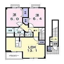 長野県千曲市大字上徳間（賃貸アパート2LDK・2階・66.76㎡） その2