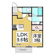 クオーレ  ｜ 長野県長野市松代町松代（賃貸アパート1LDK・1階・32.37㎡） その2