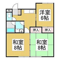 コーポN 3Kの間取図画像