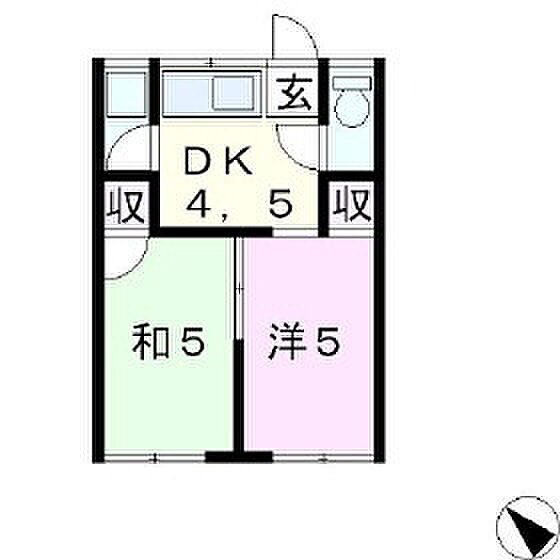 フォーブル柳屋 ｜長野県東御市田中(賃貸アパート2DK・2階・30.00㎡)の写真 その2