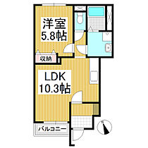 長野県上田市常磐城4丁目（賃貸アパート1LDK・1階・40.39㎡） その2