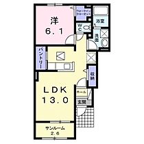 長野県上田市神畑（賃貸アパート1LDK・1階・50.12㎡） その2