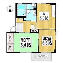 フレグランスグリーンパーク  ｜ 長野県東御市常田（賃貸アパート2K・2階・48.66㎡） その2