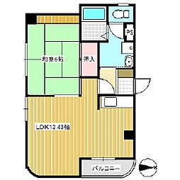 大手タナベビル 3階1LDKの間取り