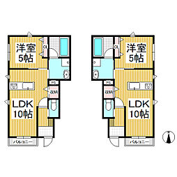 Fontana 1階1LDKの間取り