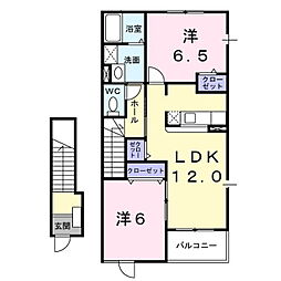 ミーツハウスKOMACHIB 2LDKの間取図画像