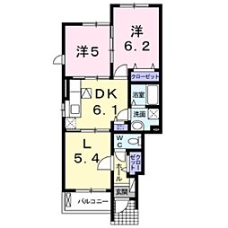 ノービレアビターレA 3DKの間取図画像