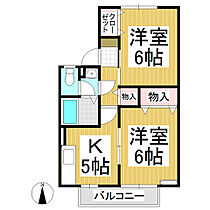 コートグレイス  ｜ 長野県佐久市新子田（賃貸アパート2K・2階・40.15㎡） その2