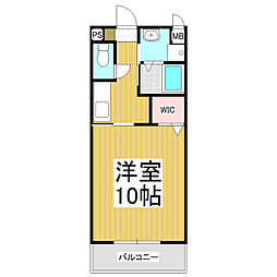 SoleaA 1階1Kの間取り