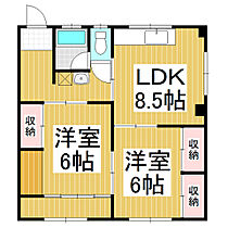 轟アパート  ｜ 長野県長野市中御所3丁目（賃貸アパート2LDK・2階・55.00㎡） その2